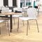 Flash Furniture White Plastic Stack Chairs with Lumbar Support, PK 5 5-RUT-NC618-WH-GG - alternate 1